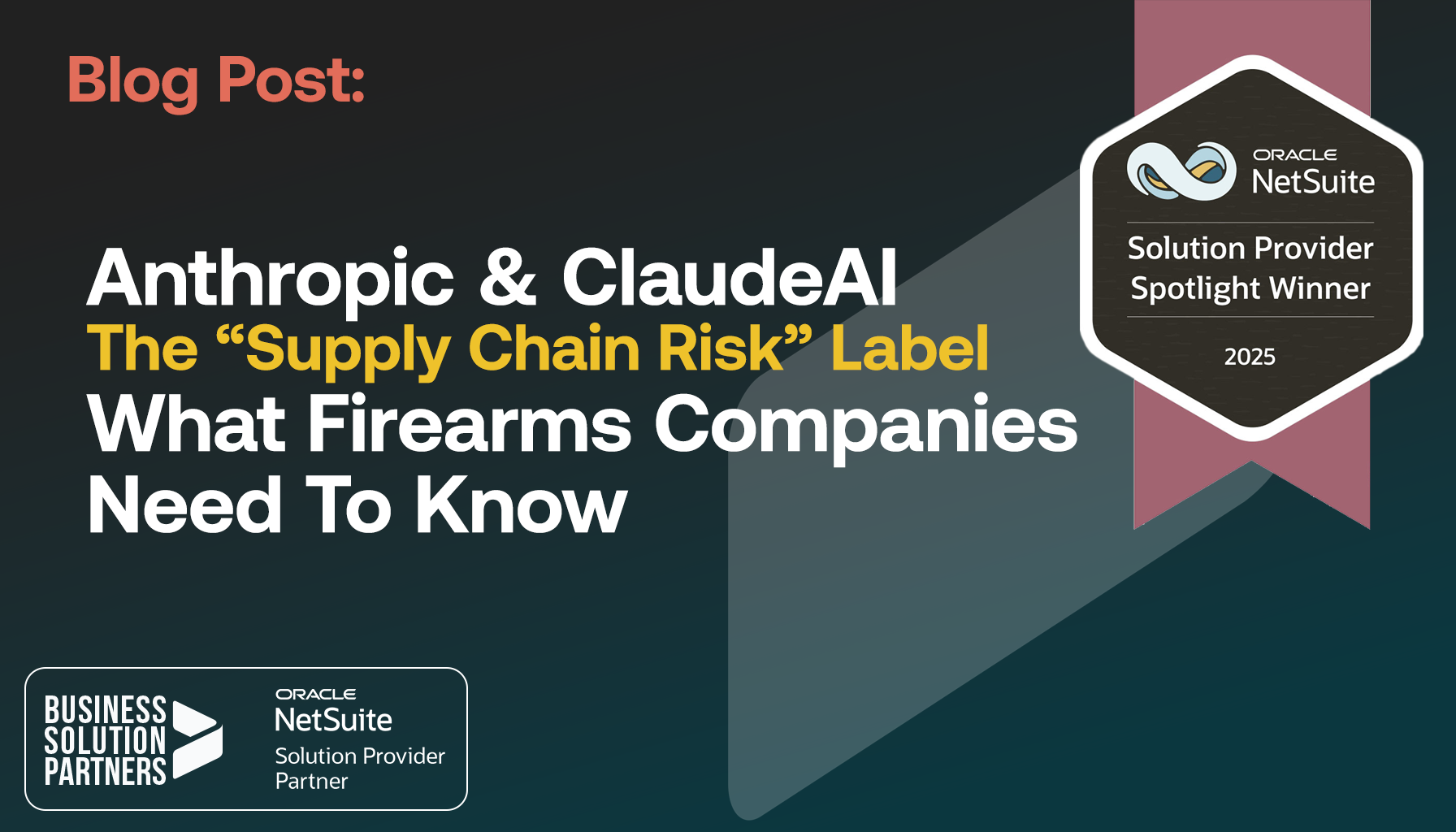 Anthropic, ClaudeAI and the “Supply Chain Risk” Label - What Firearms Companies Need To Know