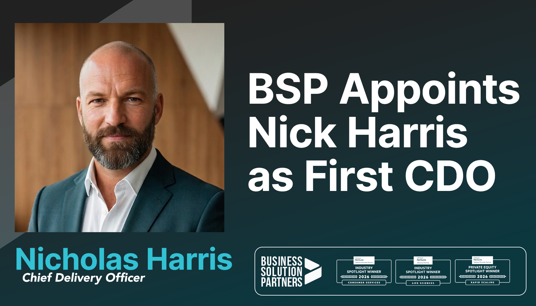 BSP Appoints Nicholas Harris as First Chief Delivery Officer