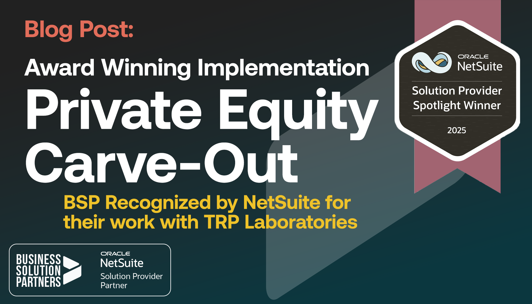 BSP Earns 2025 Solution Provider Spotlight Award, PE: Carve-Out