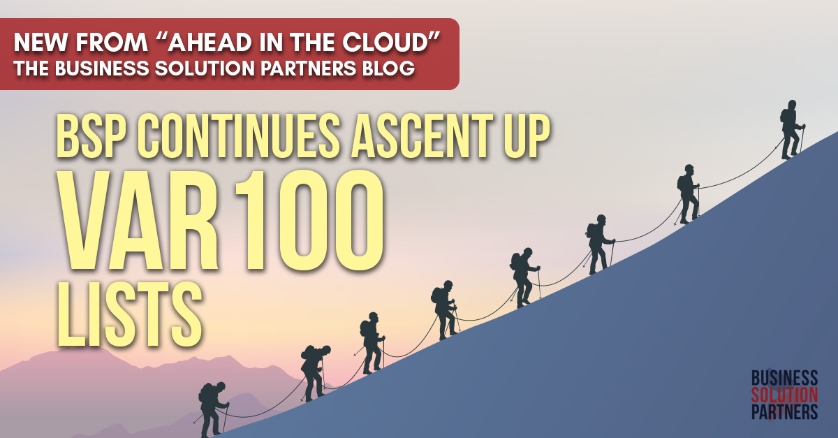 Experience our blog post - BSP continues ascent up VAR 100 Lists