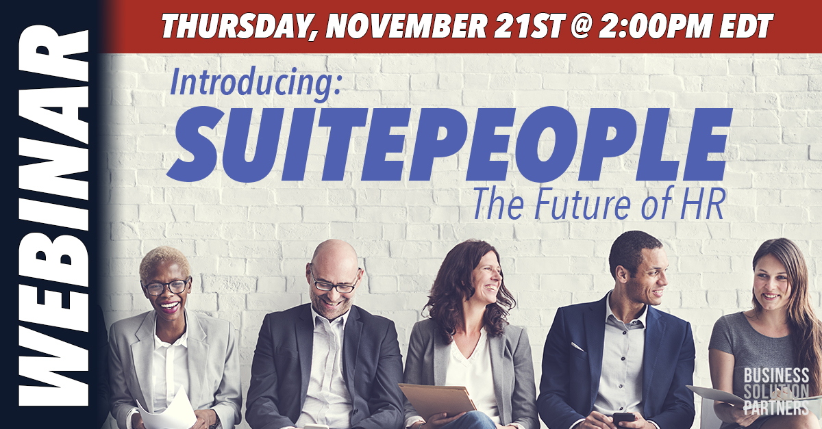 Webinar: Introducing SuitePeople: The Future of HR