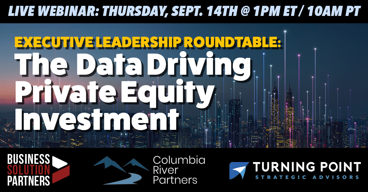 Join our Exec Roundtable - The Data Driving Private Equity Investment