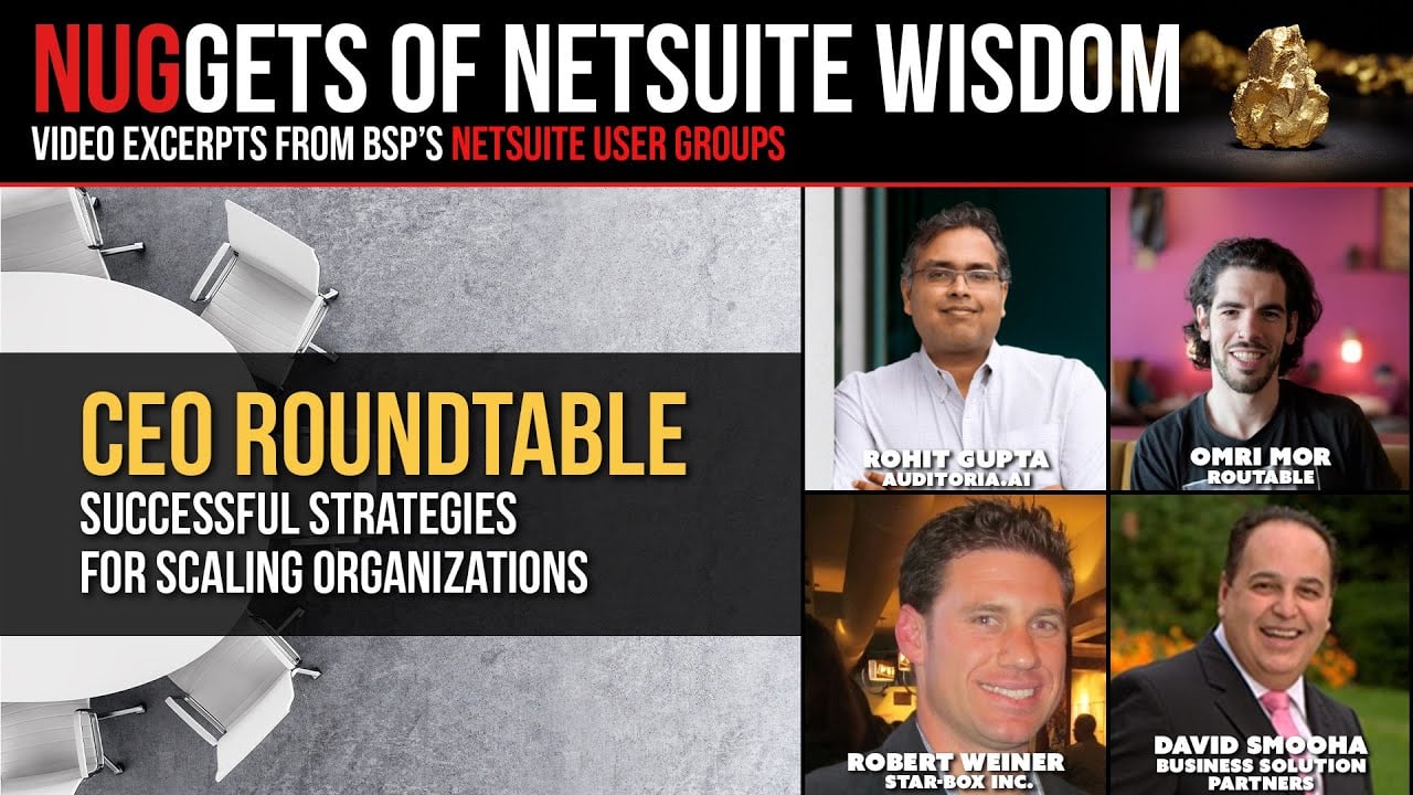 CEO Roundtable - Successful Strategies for Scaling Organizations