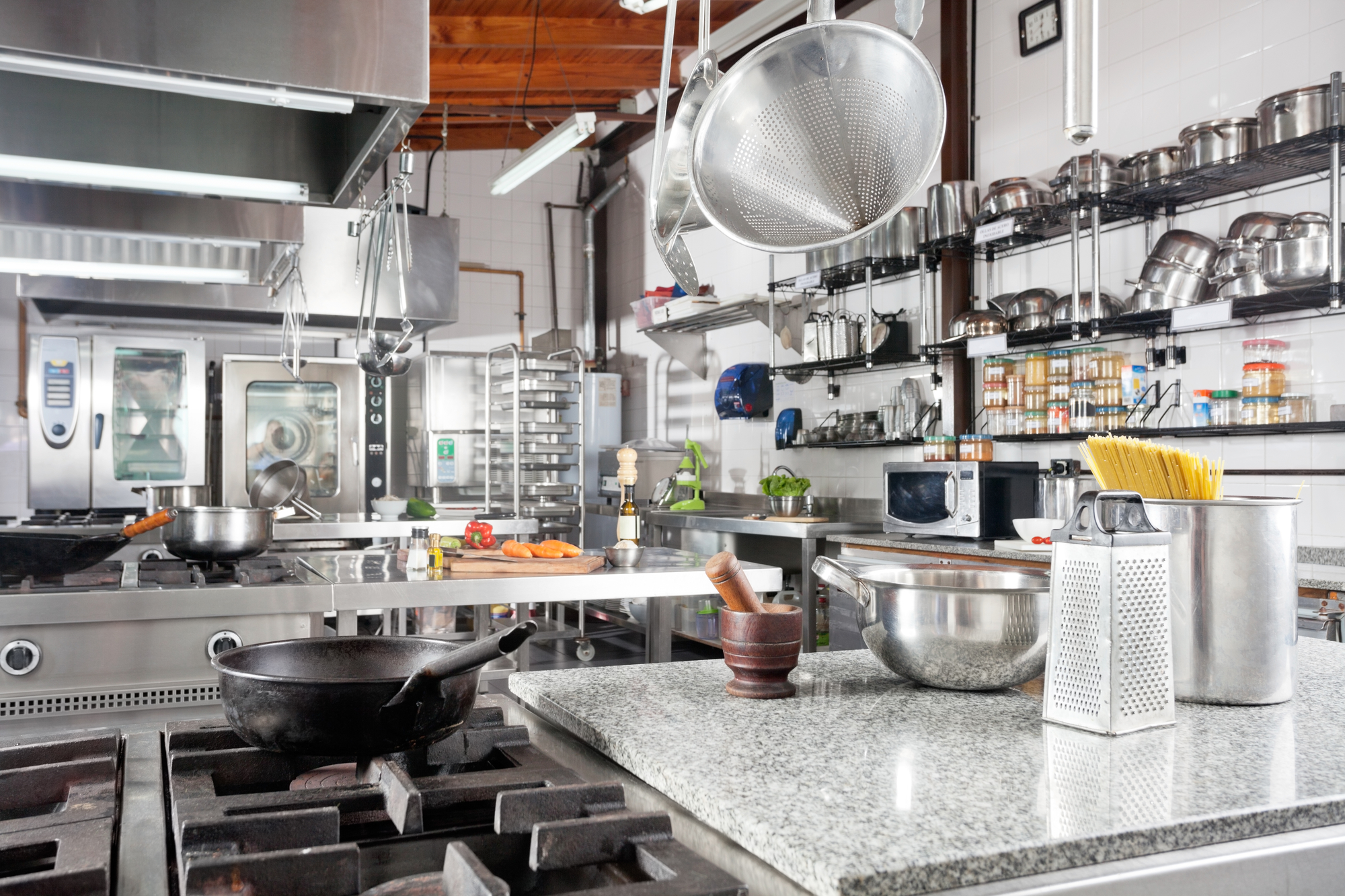 Industrial kitchen in a restuarant