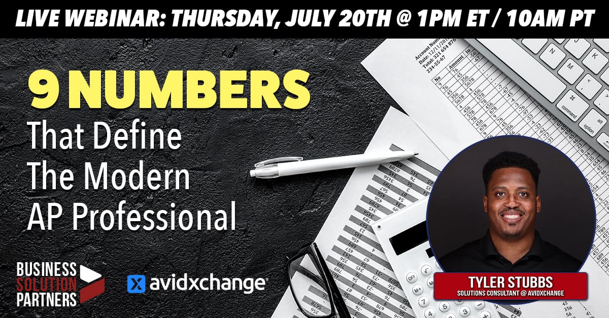 Webinar: 9 Numbers that Define the Modern AP Professional