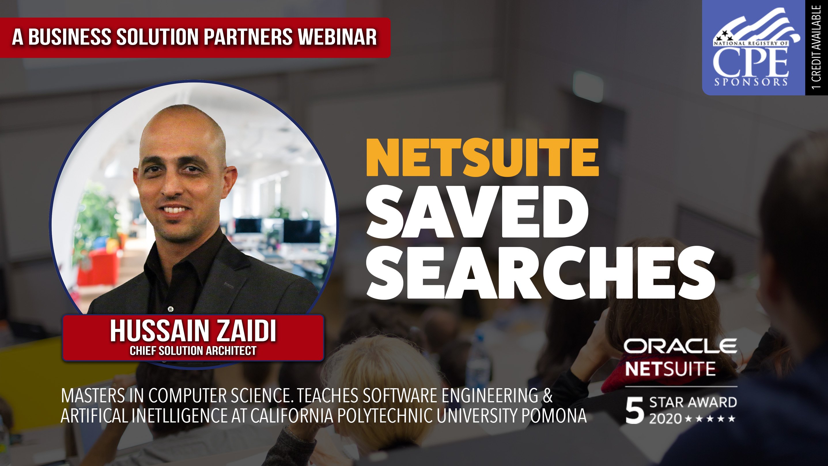 Webinar Recording: NetSuite MasterClass - Saved Searches